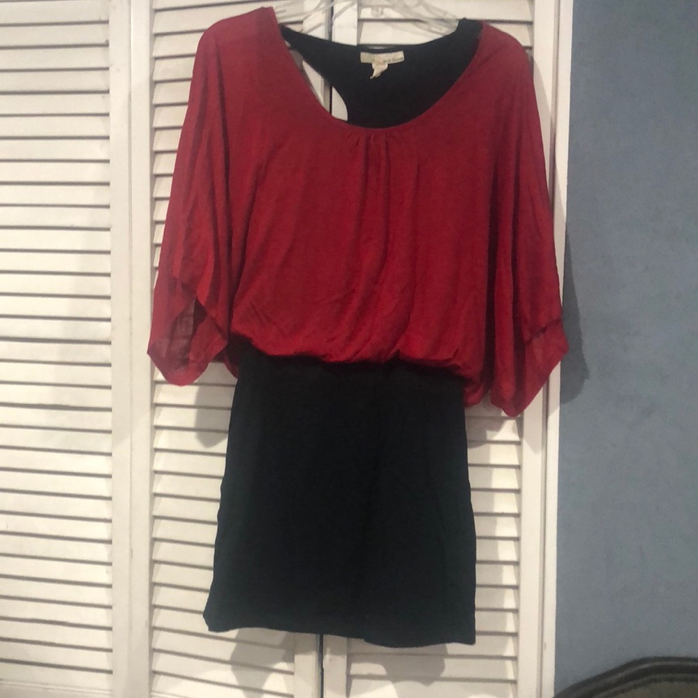 Black and red dress